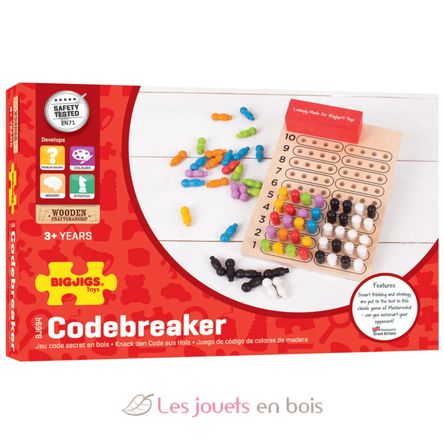 Knack den Code aus Holz BJ694 Bigjigs Toys 3