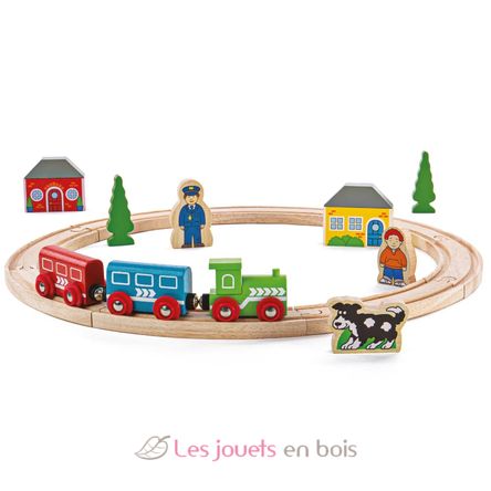 Meine Erstes Holzeisenbahn Set BJT010 Bigjigs Toys 1