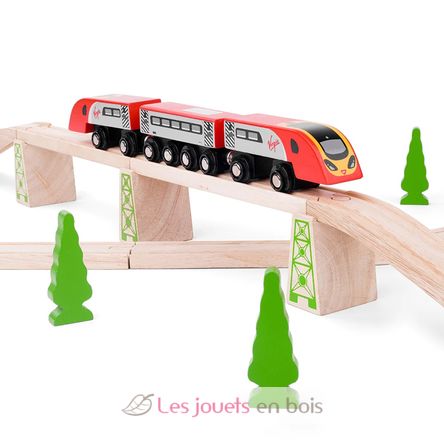 Zug Virgin Pendolino BJT461 Bigjigs Toys 7