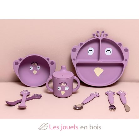 Silikon-Esslernteller mit Saugnapf Mrs Peacock TX-96-463 Trixie 4