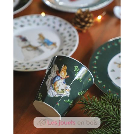 Becher Peter Hase Weihnachten grün PJ-BP714N Petit Jour 3