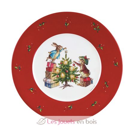 Teller Peter Hase Weihnachten mit Jeannot 20 cm PJ-BP925N Petit Jour 1