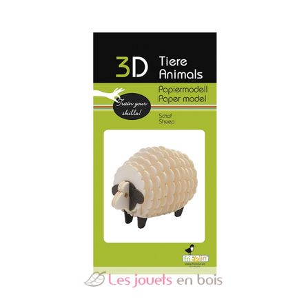 3D Papiermodell - Schaf FRI-11679 Fridolin 2