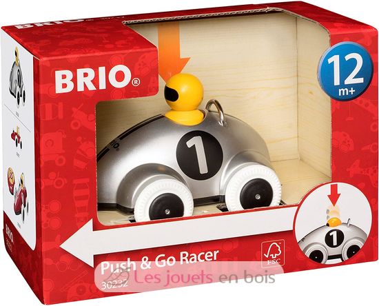 Push & Go Rennwagen grau BR-30232 Brio 7