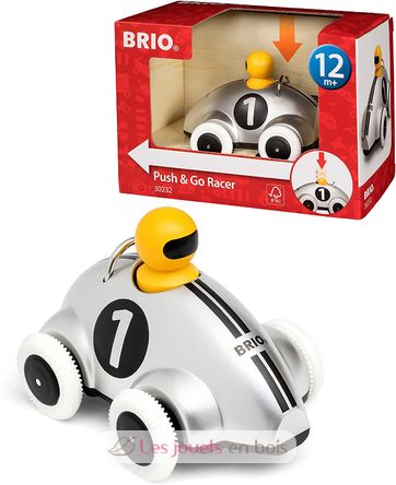 Push & Go Rennwagen grau BR-30232 Brio 2