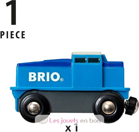 Blaue Batterie-Frachtlok BR33130 Brio 4