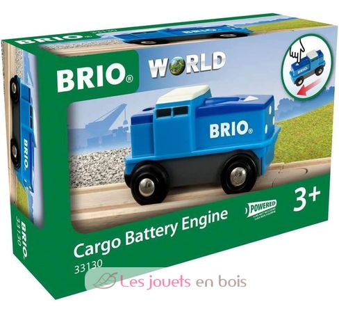 Blaue Batterie-Frachtlok BR33130 Brio 2