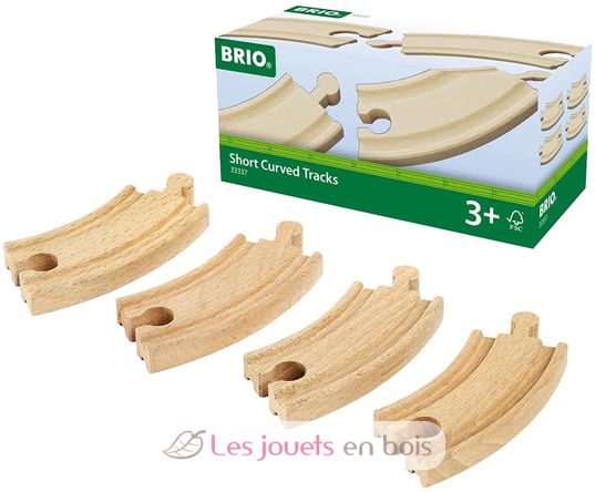 Kleine gebogene Schienen 90 mm BR-33337 Brio 1