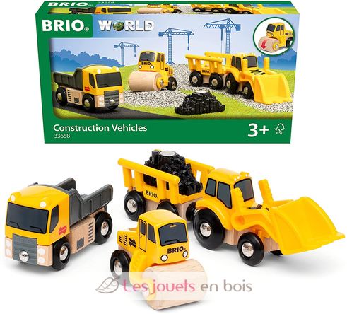 Karton mit 3 Baumaschinen BR-33658 Brio 1