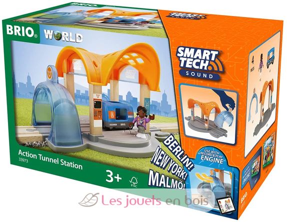 Smart Tech Sound Bahnhof mit Action Tunnel BR-33973 Brio 4