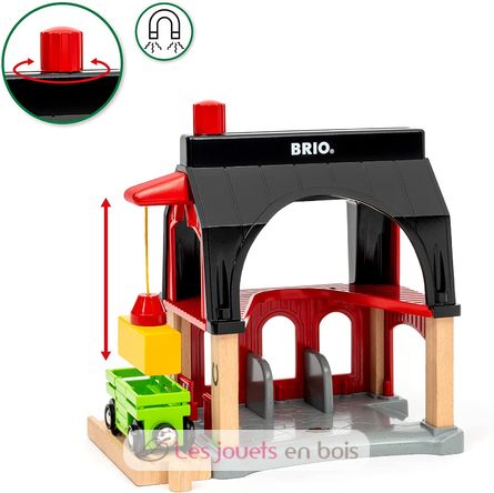 Tierscheune mit Heuwaggon BR-36012 Brio 3