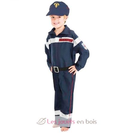 Feuerwehrmann Kostüm für Kinder 116cm CHAKS-C4109116 Chaks 2