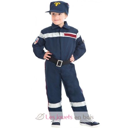 Feuerwehrmann Kostüm für Kinder 128cm CHAKS-C4109128 Chaks 1