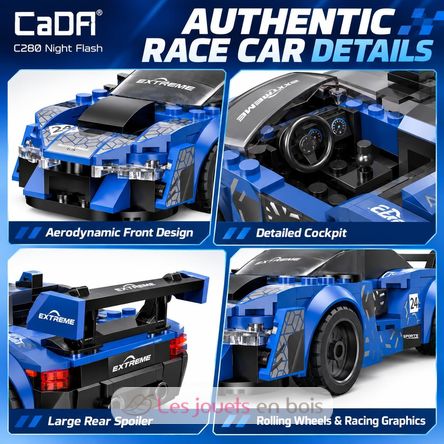 Night Flash Rennwagen 162 Teile C55051W CaDA 3