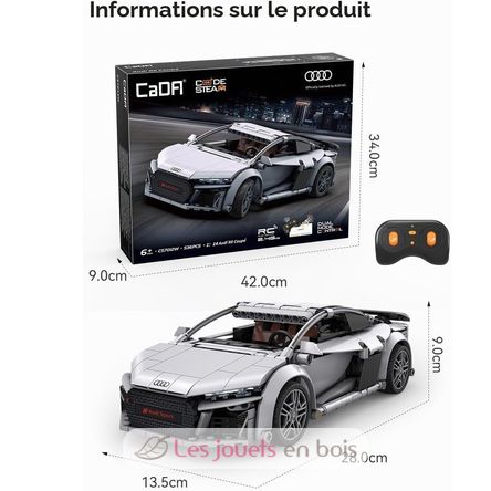 Sportwagen Audi R8 Coupé 536 Teile C57012W CaDA 2
