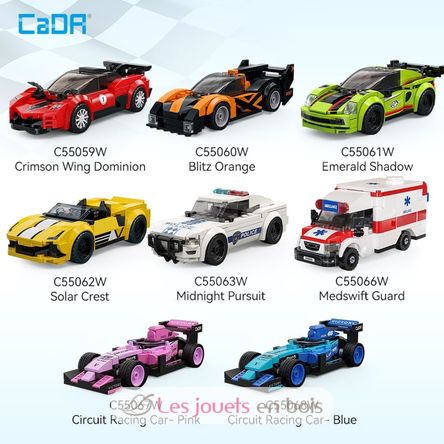 8 Mini-Fahrzeugen zum Zusammenbauen C55048W CaDA 3