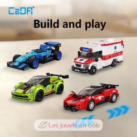 8 Mini-Fahrzeugen zum Zusammenbauen C55048W CaDA 4