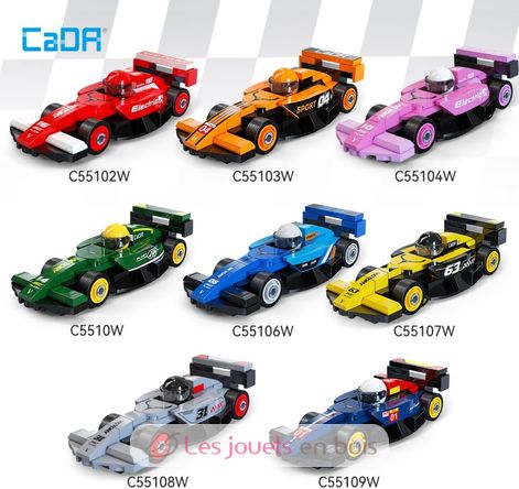 8 Mini-Rennwagen zum Zusammenbauen C55101W CaDA 3