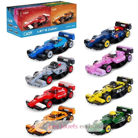 8 Mini-Rennwagen zum Zusammenbauen C55101W CaDA 1