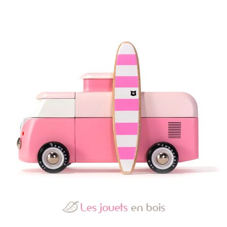 VW Beach Bus rosa C-BVA367 Candylab Toys 1