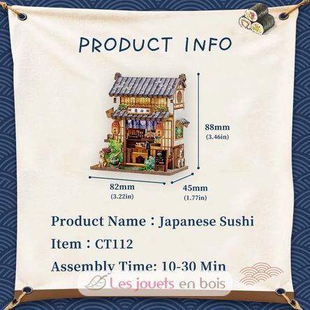 Mini Book Nook Japanisches Sushi CT112 Cartartem 7