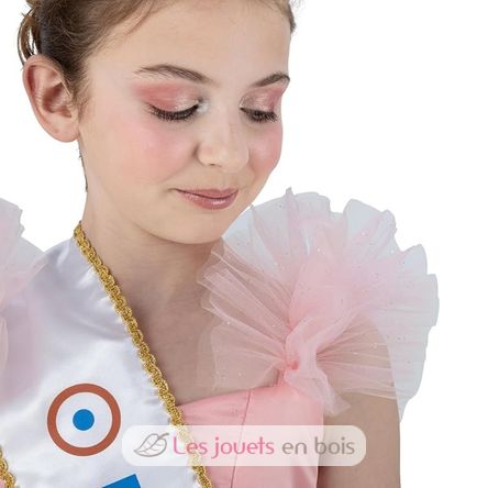 Rosa Miss-Frankreich-Kleid 116 cm CHAKS-C4721116 Chaks 3