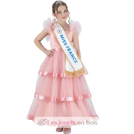 Rosa Miss-Frankreich-Kleid 128 cm CHAKS-C4721128 Chaks 1