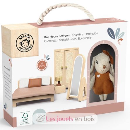 Schlafzimmer für Puppenhäuser SM-SP4001 Speedy Monkey 2