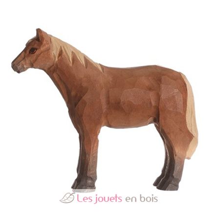 Figur Pferd braun aus Holz WU-40603 Wudimals 1