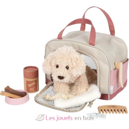 Hund mit Tasche und Pflege-Set rosa LE12838 Small Foot company 2