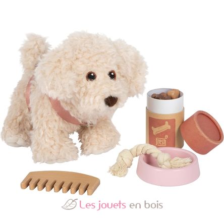 Hund mit Tasche und Pflege-Set rosa LE12838 Small Foot company 5