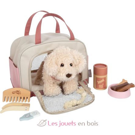 Hund mit Tasche und Pflege-Set rosa LE12838 Small Foot company 1