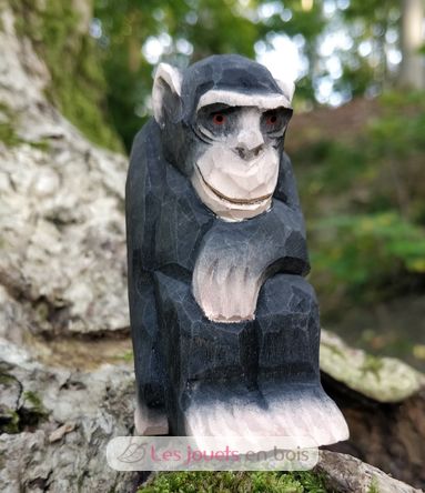 Figur Schimpanse aus Holz WU-40722 Wudimals 2