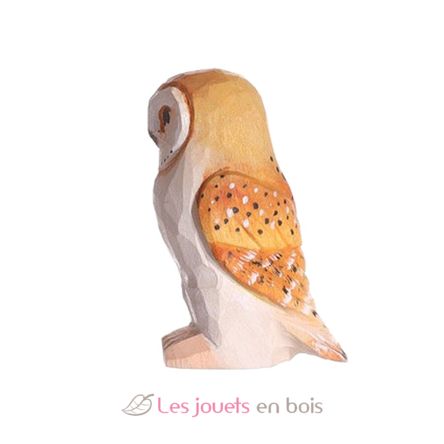 Figur Schleiereule aus Holz WU-41008 Wudimals 1