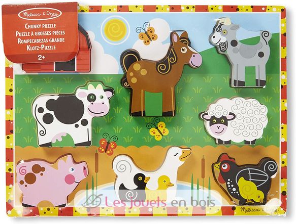 Farm Chunky Puzzle 8 Stück MD-13723 Melissa & Doug 5