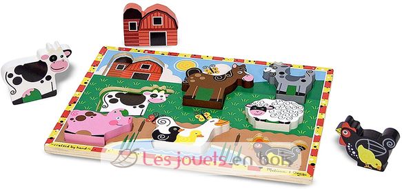 Farm Chunky Puzzle 8 Stück MD-13723 Melissa & Doug 4