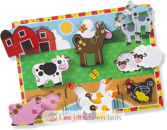 Farm Chunky Puzzle 8 Stück MD-13723 Melissa & Doug 1