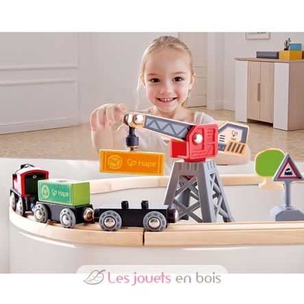 Frachtlieferung-Eisenbahn HA-E3731 Hape Toys 4