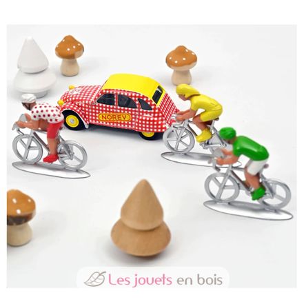 Citroën 2CV und 3 Radfahrer NO-318993 Norev 2