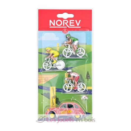 Citroën 2CV und 3 Radfahrer NO-318993 Norev 1