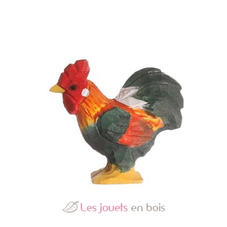 Figur Hahn aus Holz WU-40601 Wudimals 1