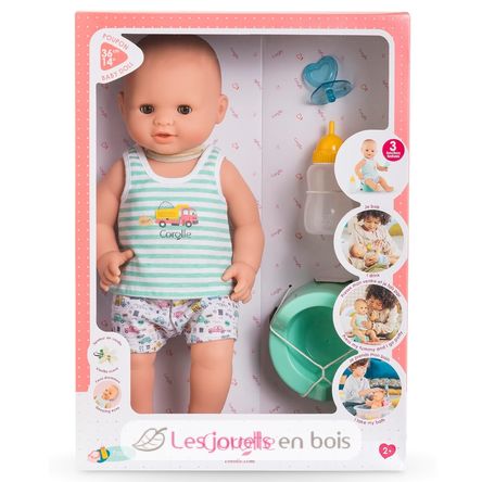Paul, ​​die pinkelnde Babypuppe - Aqua CO-9000130580 Corolle 5