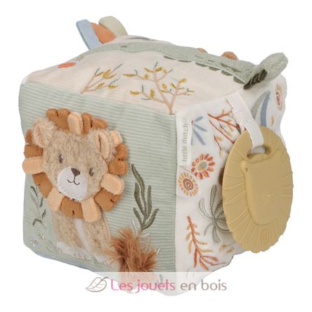 Weicher Aktivitätswürfel Safari Friends LD8309 Little Dutch 3