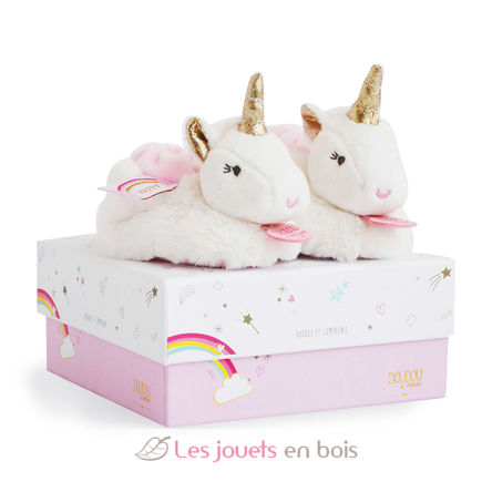 Hausschuhe Einhorn 0-6 Monate DC3311 Doudou et Compagnie 1