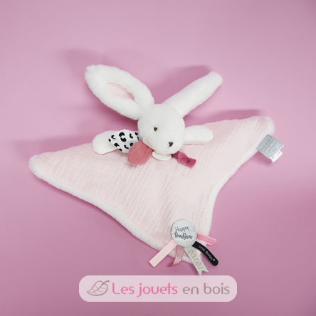 Happy Blush Schmusetuch Pompon rosa DC3744 Doudou et Compagnie 3