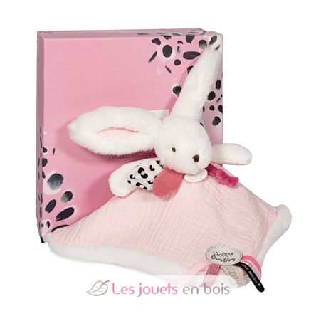 Happy Blush Schmusetuch Pompon rosa DC3744 Doudou et Compagnie 1