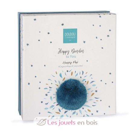 Happy Pop Schmusetuch Pompon Blau DC3745 Doudou et Compagnie 3