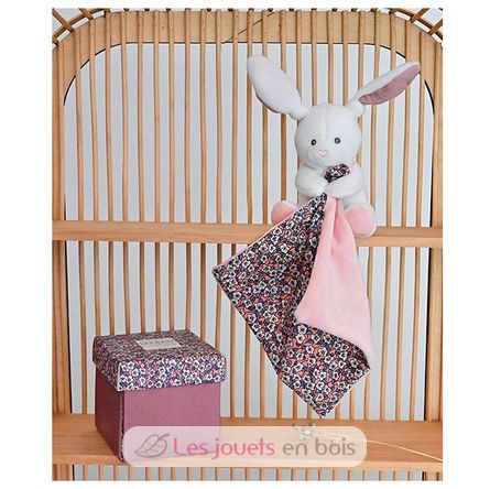 Plüsch Kaninchen mit Kuscheltier rosa DC4020 Doudou et Compagnie 4