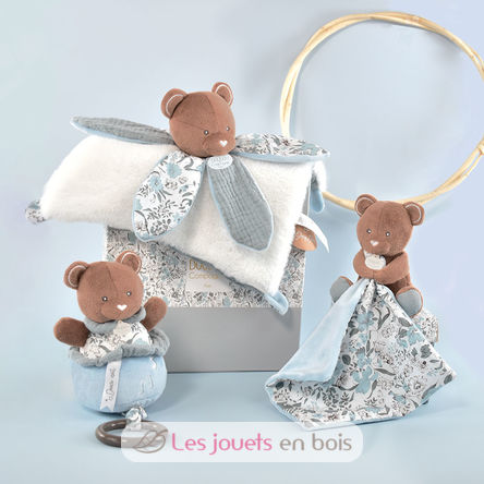 Boh'aime Kuscheltier Blauer bär DC4023 Doudou et Compagnie 3