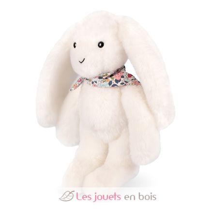 Weißer Fleurette-Kaninchen-Plüsch 25 cm DC4296 Doudou et Compagnie 4